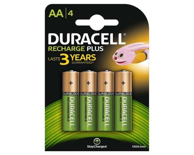 Pack De 4 Pilas Bateria AA Bateria Duracell Hr6 Dc1500 1.2V 1300Mah Recargables