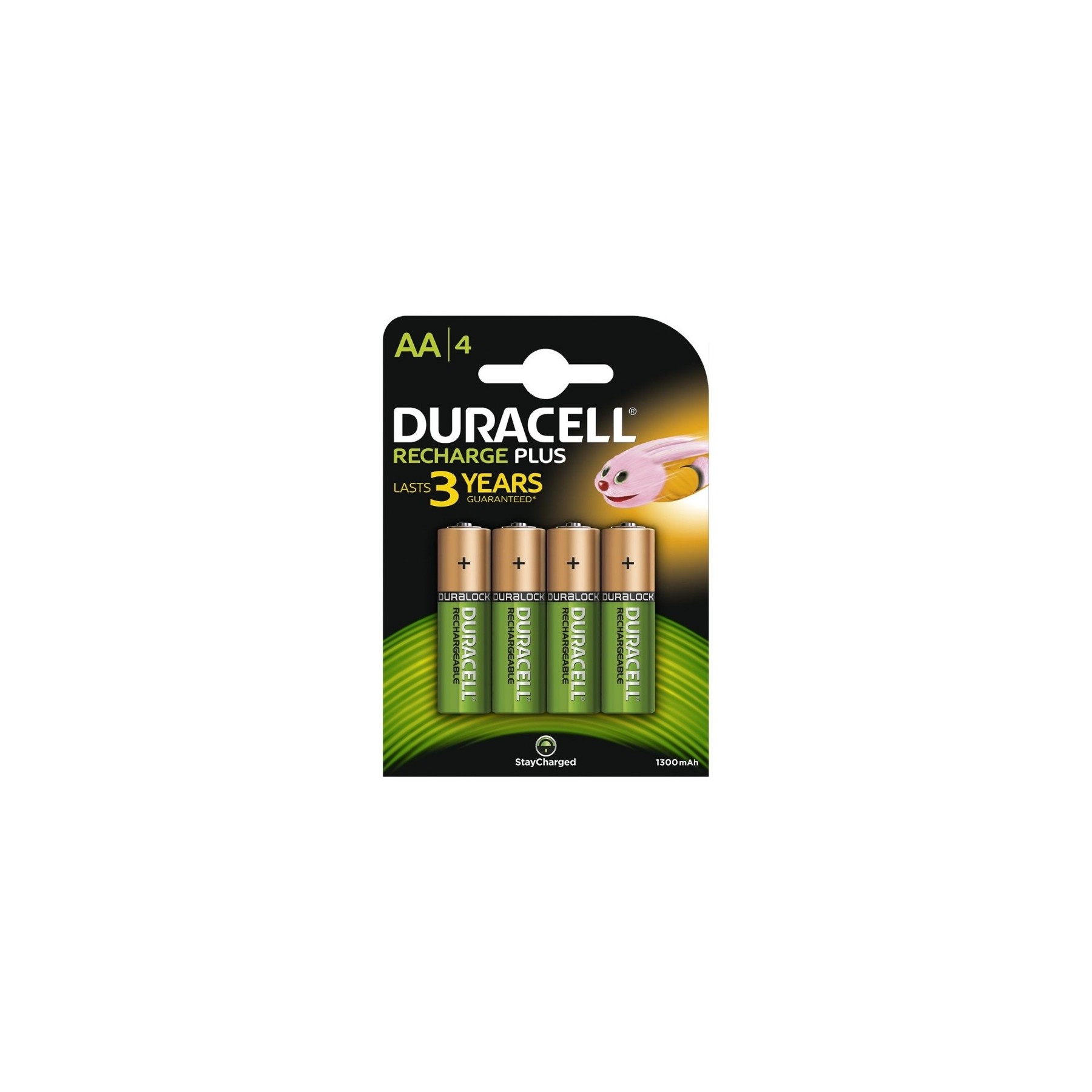 Pack De 4 Pilas Bateria AA Bateria Duracell Hr6 Dc1500 1.2V 1300Mah Recargables