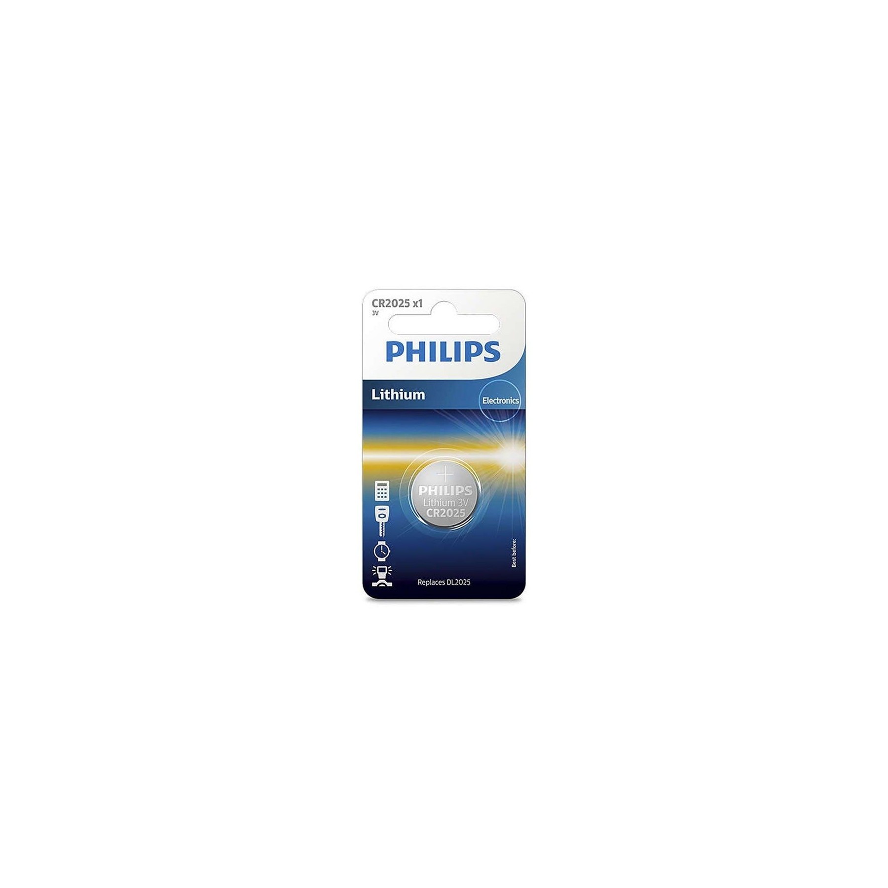 Pila Bateria De Botón Philips Cr2025 3V Cr 2025 Litio