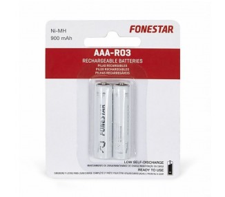 Pack de 2 pilas aaa fonestar r03/ 1.2v/ recargables
