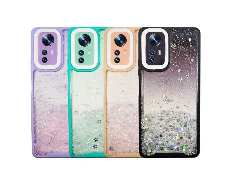 Glitter Gel Anti-Shock Case for Xiaomi MI 12/12X - 4 Colors