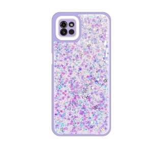 Funda Glitter Purpurina Fluorescente para Samsung Galaxy A03