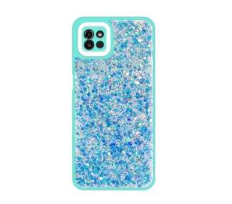 Funda Glitter Purpurina Fluorescente para Samsung Galaxy A03