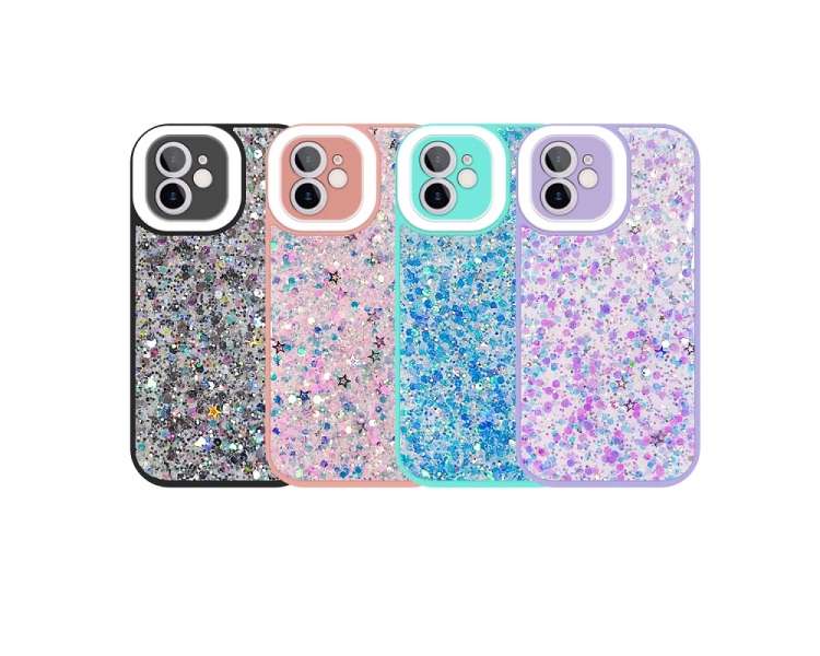 Funda Glitter Purpurina Fluorescente para iPhone 11 6.1"