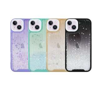 Funda Gel Anti-Golpe de purpurina para iPhone 14 4 -Colores