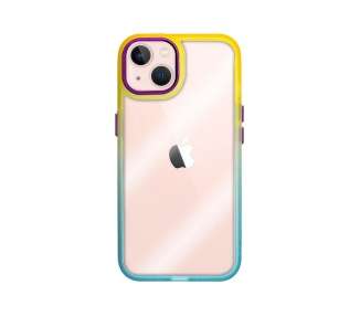 Funda Premium Antigolpe de Silicona Colorines para iPhone 14 6.1" Borde Camara Aluminio 6 Color