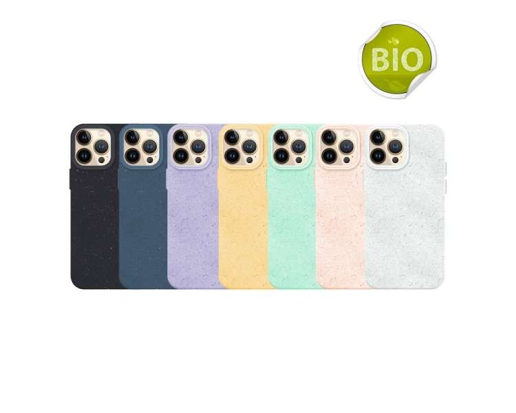 Funda Silicona Ecologica Biodegradable y Trazas Vegetales para iPhone 14 Pro 6-Colores