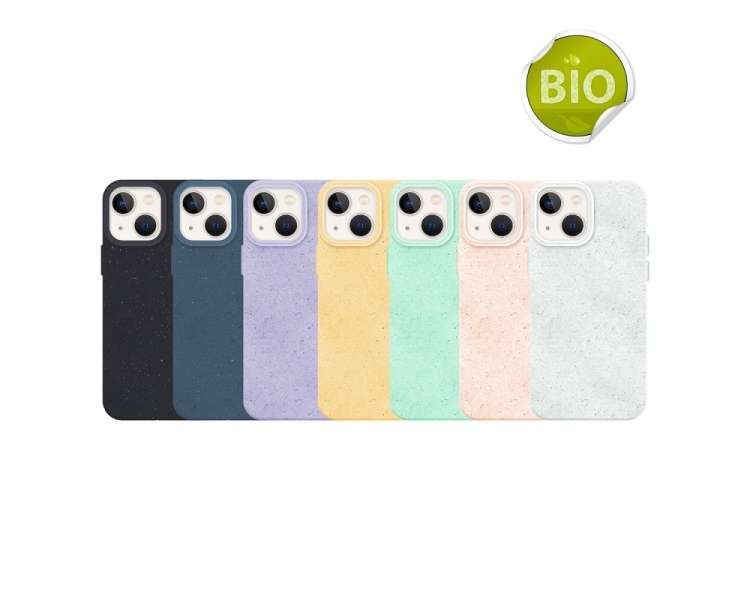 Funda Silicona Ecologica Biodegradable y Trazas Vegetales para iPhone 14 6-Colores