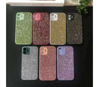 Funda Silicona Glitter Tipo Swaroski iPhone 12 Pro Max - 7 Colores