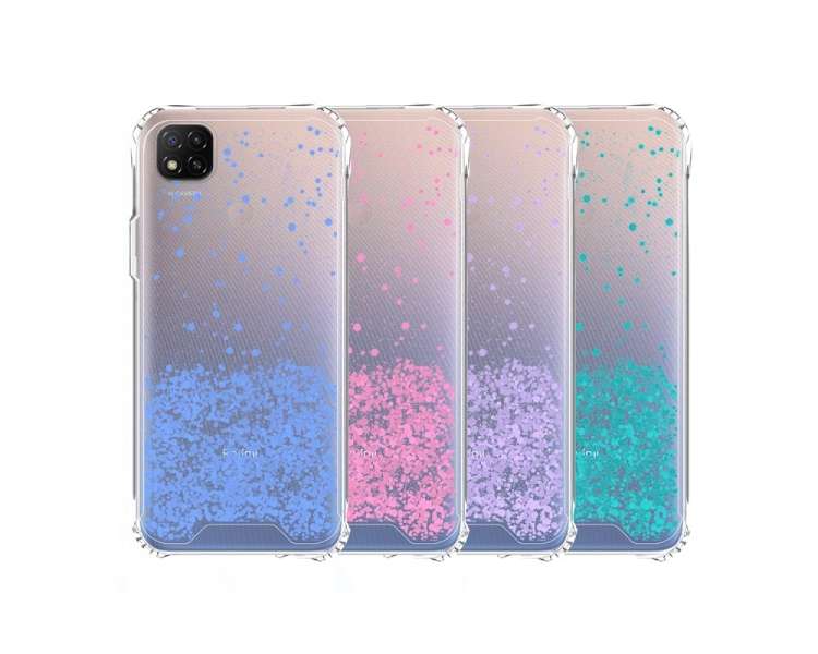 Funda Gel transparente purpurina Samsung Galaxy A14 5G 4 -Colores
