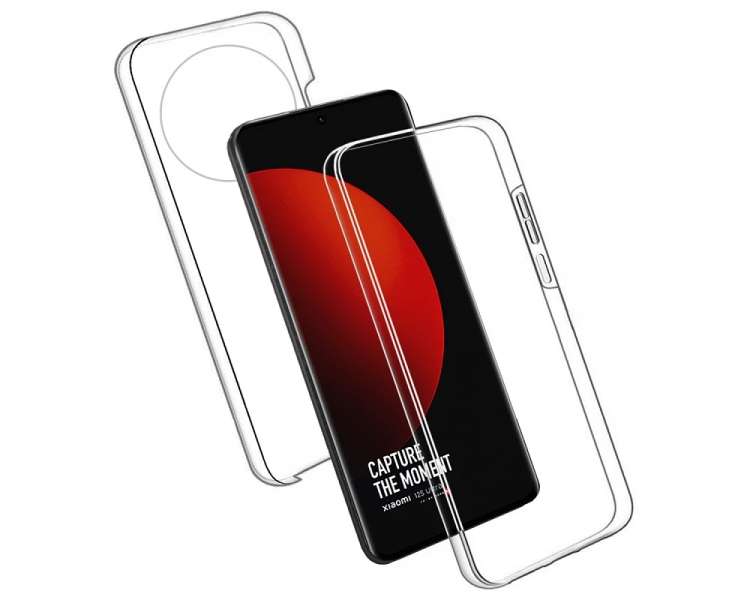 Funda Doble Xiaomi Mi 12 T Ultra Silicona Transparente Delantera y Trasera