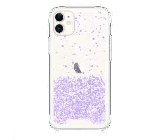 Funda Gel transparente purpurina iPhone 11 Pro Max 4 -Colores