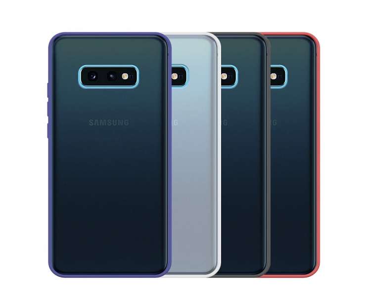 Funda Gel Samsung Galaxy S10E Smoked con borde de color