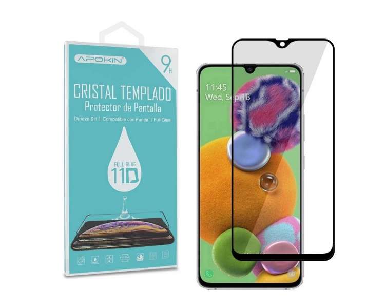 Cristal templado Full Glue 11D Premium Samsung Galaxy A91/S10 Lite Protector de Pantalla Curvo Negro