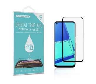 Cristal templado Full Glue 11D Premium Oppo A52/72 Protector de Pantalla Curvo Negro
