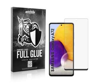 Cristal templado Full Glue 5D Samsung Galaxy A72-5G Protector de Pantalla Curvo Negro