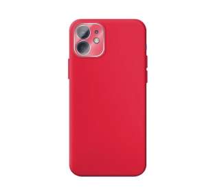 Funda Silicona Suave IPhone 12 Mini con Protector Camara 3D - 7 Colores