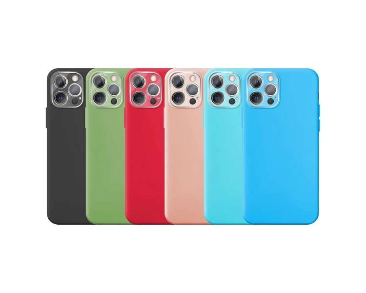 Funda Silicona Suave IPhone 11 Pro con Protector Camara 3D - 7 Colores
