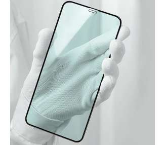 Cristal templado Full Glue 9H con Pegamento Anti-Estático iPhone 13 Mini 5.4" Protector de Pantalla Curvo Negro