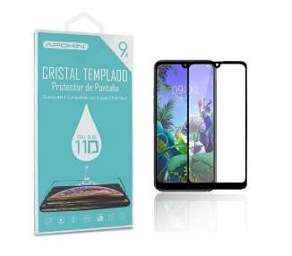 Cristal templado Full Glue 11D Premium Alcatel 1S 2021 Protector de Pantalla Curvo Negro