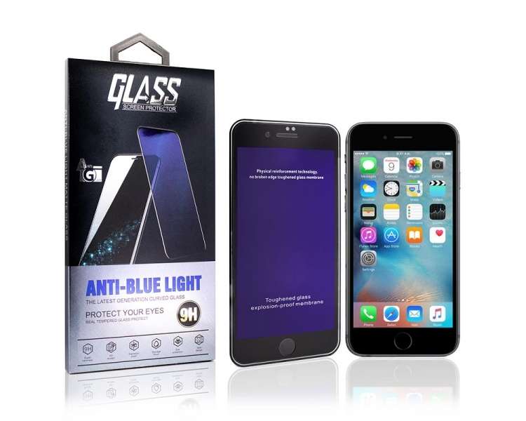 Cristal templado Anti Luz Azul iPhone 6 Plus / 6s Plus Protector de Pantalla