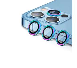 Protector 2 Lentes Brillante Aluminio iPhone 13 Mini/ 13 4 Color