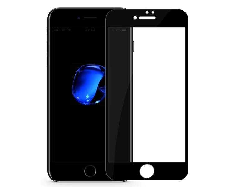Cristal templado Full Glue iPhone 7 Plus / 8 Plus Protector de Pantalla Negro