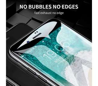 Cristal templado Curvo 6D iPhone XS Max Protector de Pantalla Negro