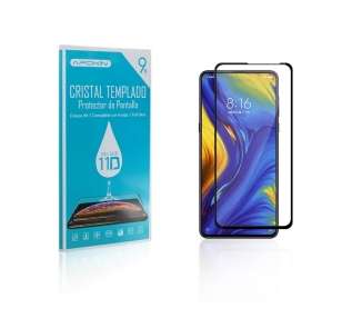 Cristal templado Full Glue 11D Premium Xiaomi Mi Mix 3 Protector de Pantalla Curvo Negro