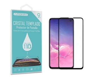 Cristal templado Full Glue 11D Premium Samsung Galaxy S10E Protector de Pantalla Curvo Negro
