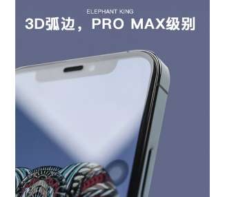 Cristal templado Full Micro Curvo A+ iPhone 12 Pro Max Color Negro