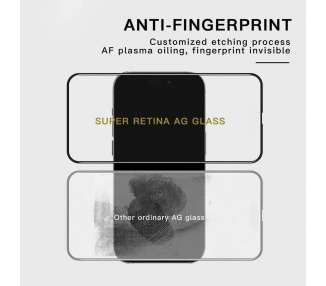 Cristal templado Mate Anti-Manchas 5D iPhone 6/7/8 Color Negro