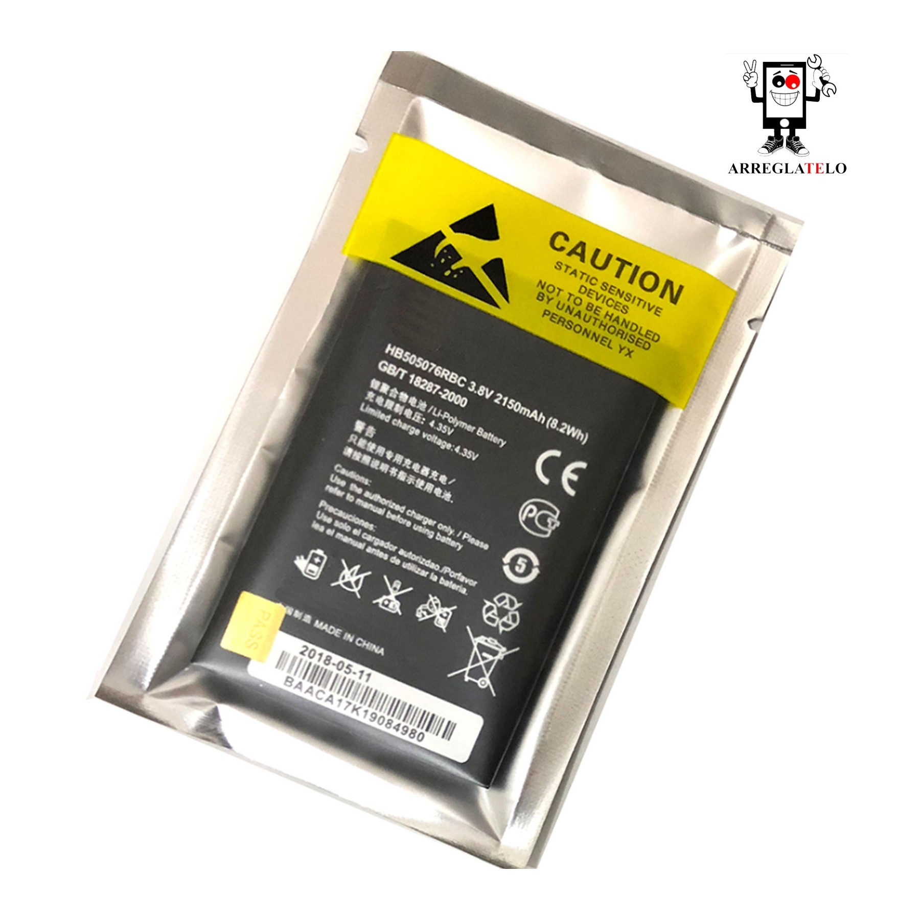 Bateria Para Huawei Ascend G606 G610S G610C C8815, Mpn Original Hb505076Rbc