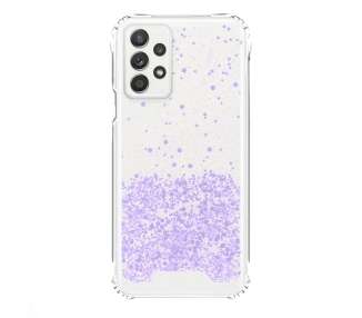 Funda Gel transparente purpurina Samsung A52 5G 4 -Colores