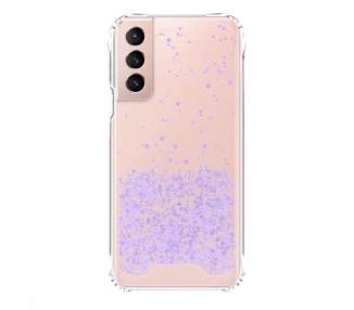 Funda Gel transparente purpurina Samsung S21 FE 4 -Colores