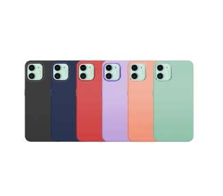 Funda Premium de Silicona para iPhone 11 Borde Camara Aluminio 6 Color