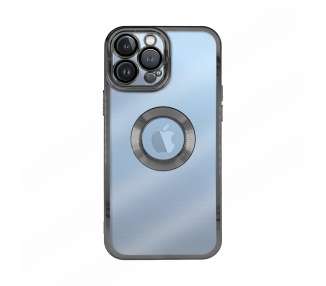 Funda iPhone 13 Pro Max Silicona Tranparente Cromado Cubre Camara 3D 6-Colores