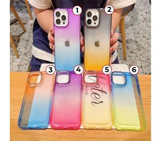 Funda Space Case Degradada con Cubre Camara de Colores para iPhone 14 Pro Max