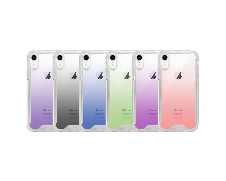 Funda Antigolpe Degradada de Colores para iPhone XR 6-Colores