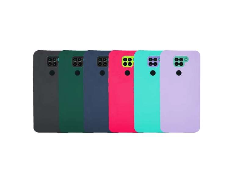 Funda Silicona Xiaomi Redmi Note 9 con Cámara 5D - 4 Colores