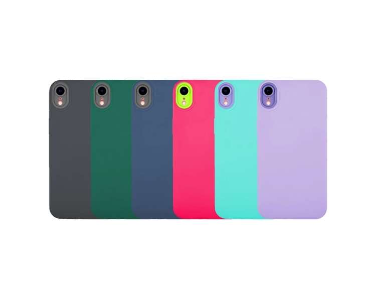 Funda Silicona iPhone XR con Cámara 5D - 6 Colores
