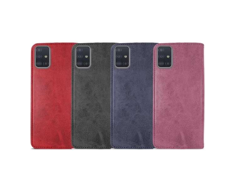 Funda Tapa con Tarjetero Samsung Galaxy A51 Polipiel - 4 Colores