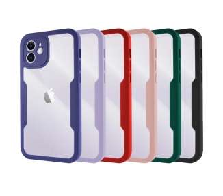 Funda Doble Silicona Anti-Golpe iPhone 12 6.1" Silicona Delantera y Trasera - 4 Colores