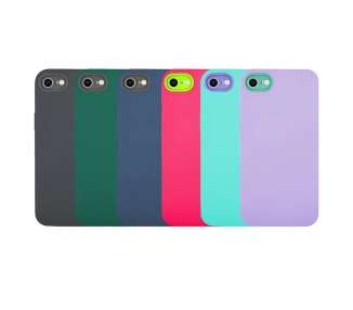 Funda Silicona iPhone 7/8/SE con Cámara 5D - 4 Colores