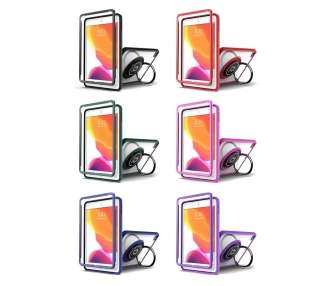 Funda Compatible Samsung Galaxy A7 Lite 2Piezas Protección Integral con Anilla 4 Colores