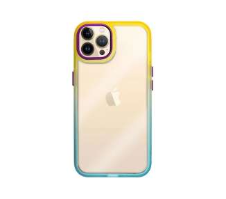 Funda Premium Antigolpe de Silicona Colorines para iPhone 13 Pro Max Borde Camara Aluminio 6 Color