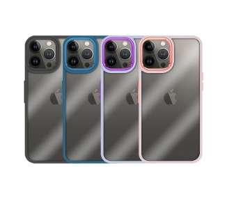 Funda Premium Antigolpe Transparente para iPhone 13 Pro Borde Camara Aluminio 6 Color