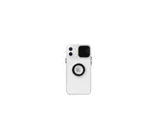 Funda Redmi Note 9 Pro Transparente con Anilla y Cubre Cámara 5 Colores
