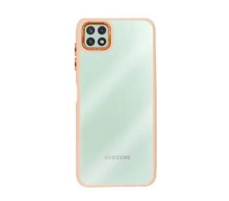 Funda Premium Antigolpe Transparente para Samsung Galaxy A22 5G Borde Camara Aluminio 6 Color