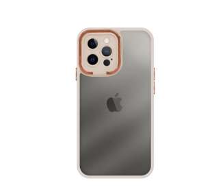 Funda Premium Antigolpe Con Soporte Plegable Transparente para iPhone 12 Pro Borde Camara Aluminio 6 Color